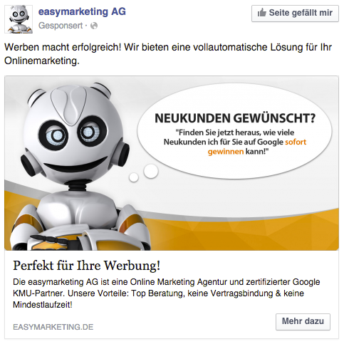 Facebook Ads, die etwas versprechen, funktionieren super: Wenn das Versprechen gehalten wird!