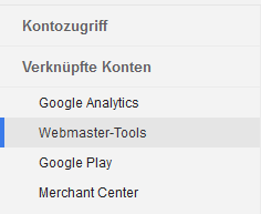 Abbildung 4: Webmaster-Tools mit AdWords verknüpfen