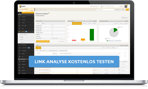 Laptop, Linkanalyse kostenlos testen