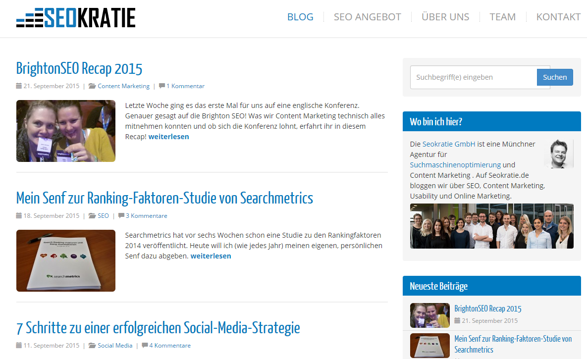 SEO Blog von Seokratie