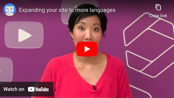 Expanding your site to more languages