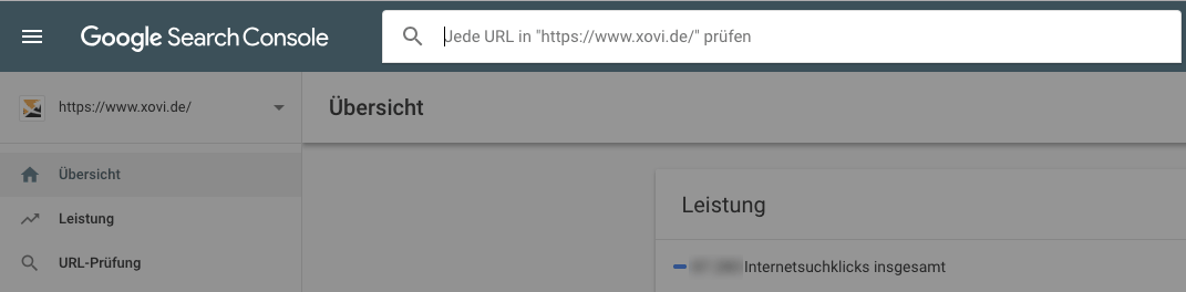 Search Console URL Prüfung