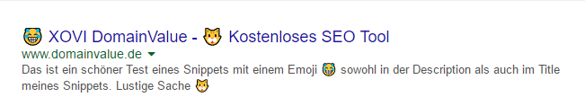 Domainvalue SERP Snippet Tool