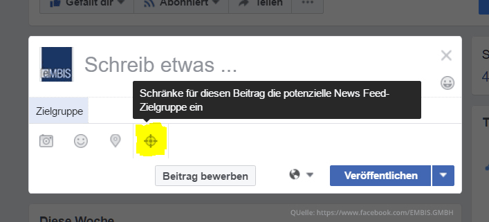 Facebook Zielgruppe