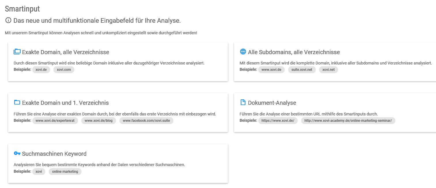 Projektwizard: weitere Analysemöglichkeiten