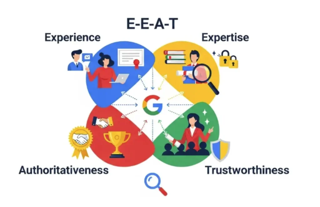 Google-ranking-verbessern EEAT